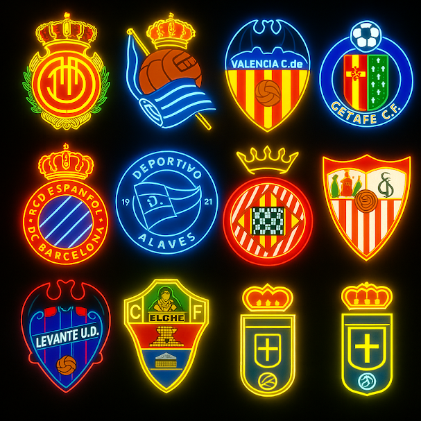 Escudo de futbol liga 2º division del Club SANTANDER, Diseño con medidas metacrilato 40x35cm aproximadamente dependiendo el diseño del escudo con neon led,metacrilato y vinilo color.Alimentacion 12v,cable 2m y cadena para colgar en pared incluido.