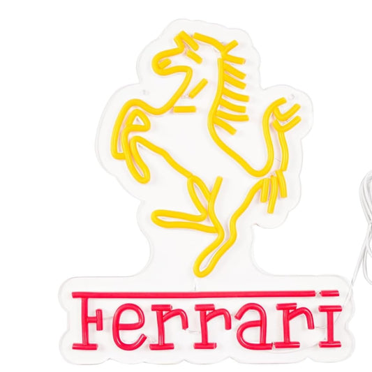 Letrero de neón con logotipo de coche para decoración de garaje, letreros LED para decoración de pared de, luz brillante,fácil de colgar
