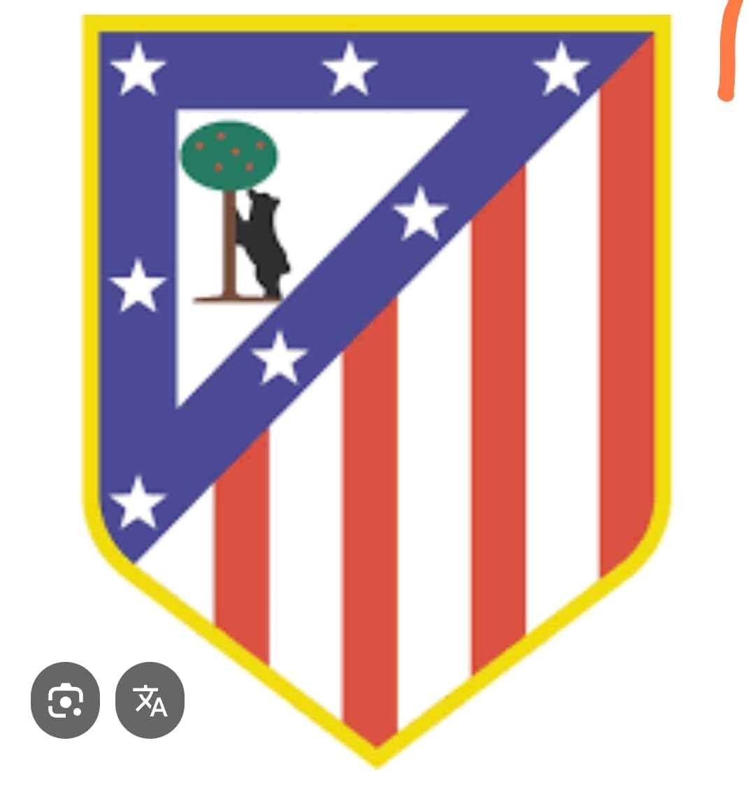 SOLOLED Escudo Iluminado LED del Atlético Insignia Deportiva Decorativa, Rojo y Blanco liga de futbol neon,led,metacrilato,vinilo, 38x27 cm medidas