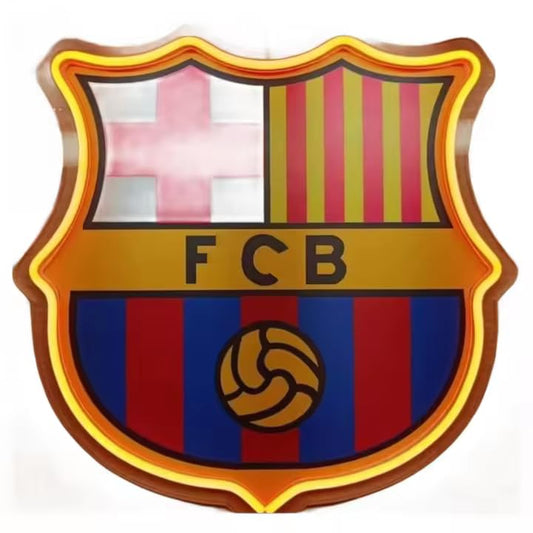 Regalos Barcelona Neon Cualquier Equipo Futbol - y Neón Personalizado Adorno de parultos led letras decorativas habitacion MEDIDAS 40X30 CM