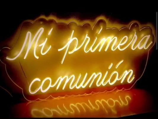 Letrero LED Neón Personalizado para Comuniones y Bautizos, Detalles Decorativos