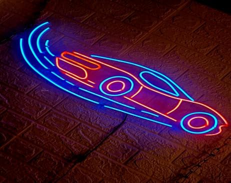 Letrero LED Personalizable de Neón, Logotipo Deportivo, Iluminación Decorativa, Rojo y Blanco