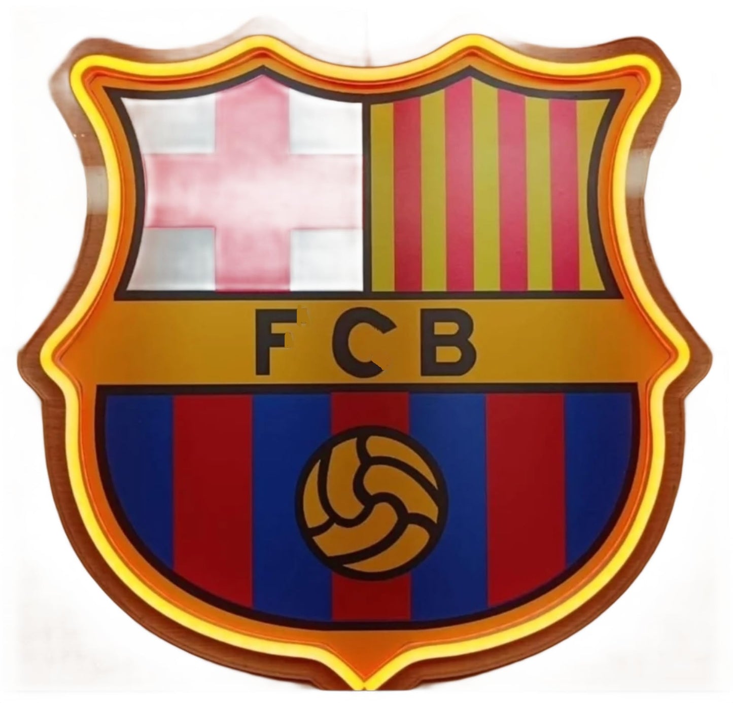 Regalos Barcelona Neon Cualquier Equipo Futbol - y Neón Personalizado Adorno de pared Niños Adultos led letras decorativas habitacion letrero luminoso luz cumpleaños,MEDIDAS 35X30 CM