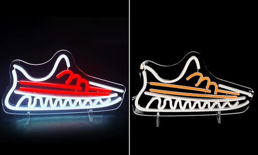Zapatos Pista led Letrero neón Zapatos Deportivos Luces de neón Tienda Zapatillas Sala Juegos decoración recinto Deportivo Dormitorio Bar Sala Arte