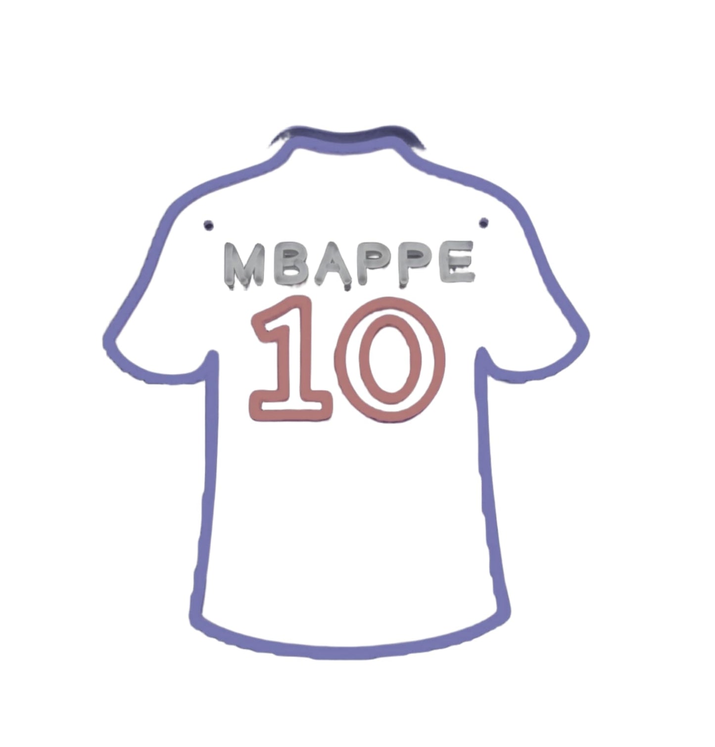 SoloLED Letrero de Neón Deportivo Mbappe, Iluminación LED Decorativa, Metacrilato para Dormitorios y Salas de Juegos