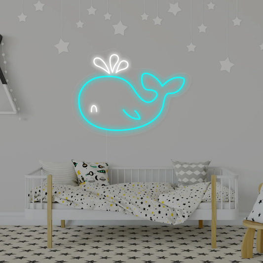 "Delfín, Decoracion De Habitaciones Infantiles" Letreros Neon