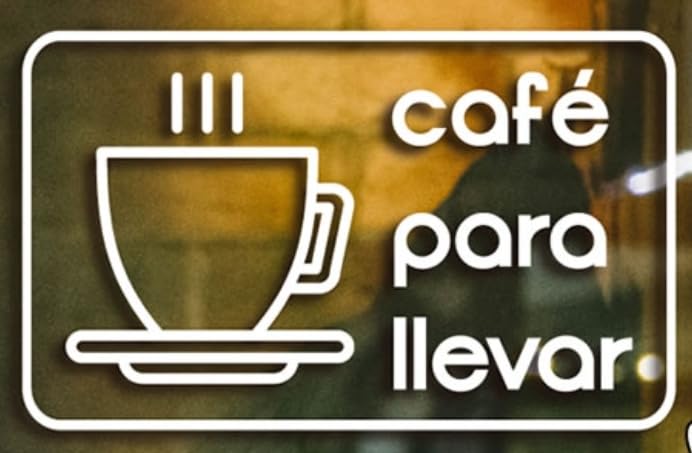 Café para Llevar, Letrero Luminoso de neón led Decorativo, Estilo Retro