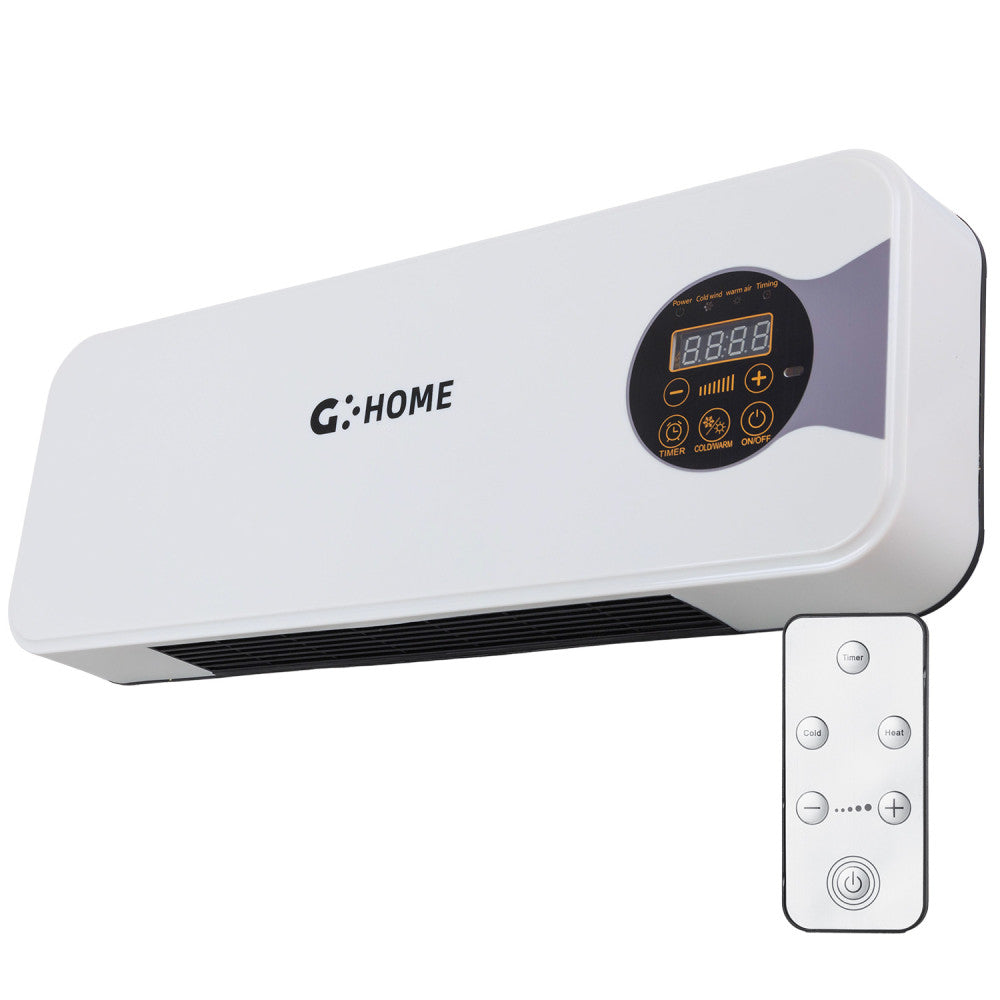 Calefactor PTC + Ventilador 1800W Control Remoto Blanco