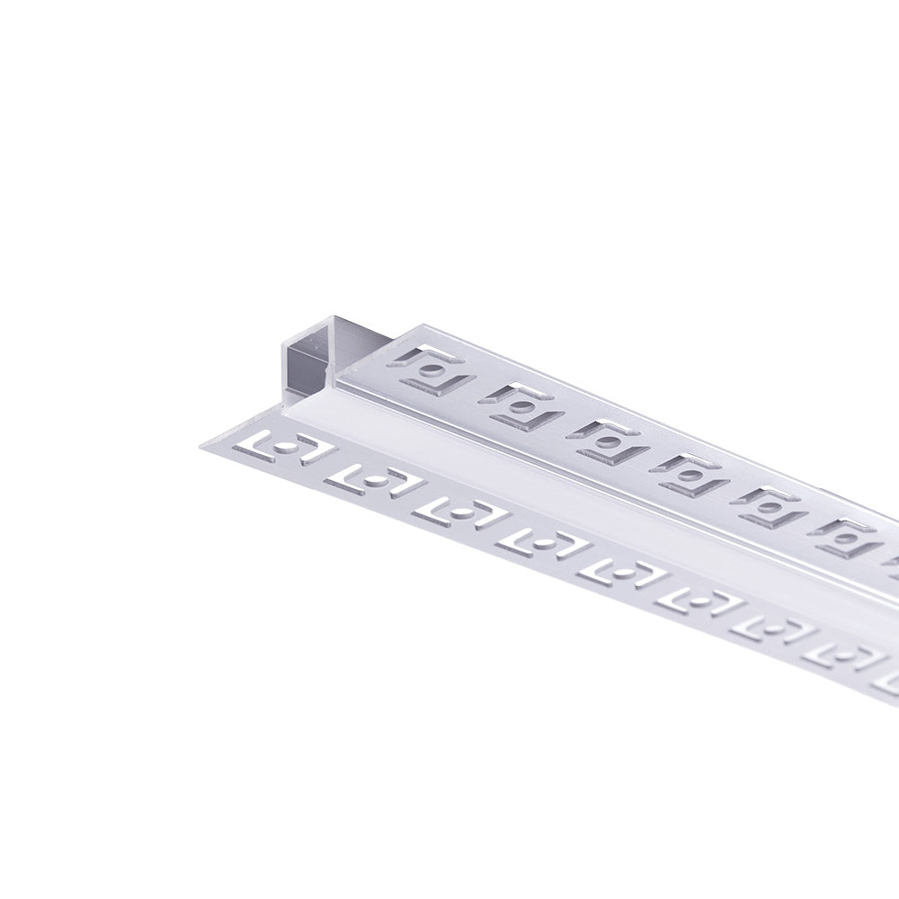 Perfíl de Aluminio para Empotrar Escayola/Pladur Tira Led 9mm - 2M