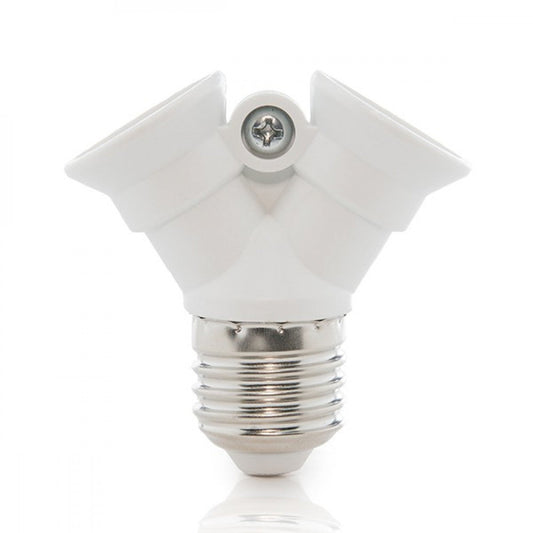 Adaptador E27 a 2 X E14