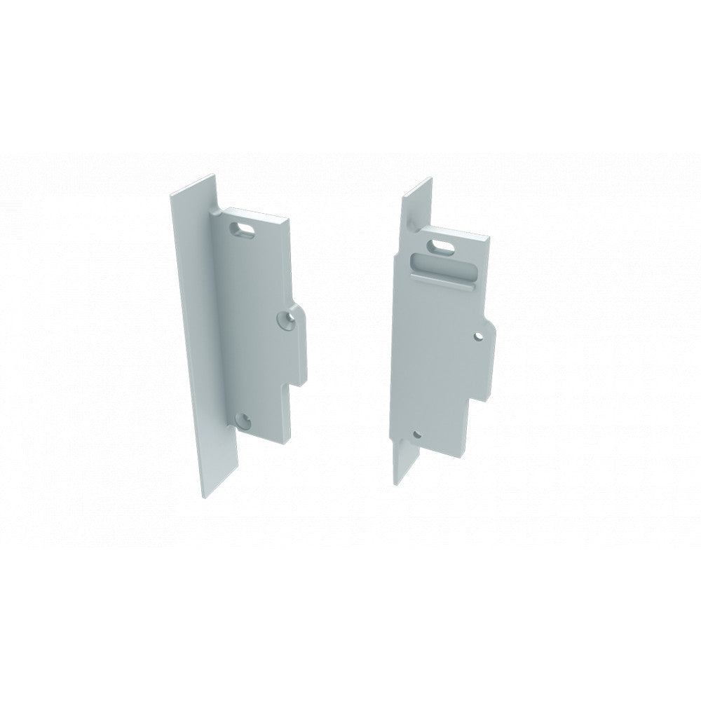 Tapón Final Perfíl Tipo TIANO Empotrado - Aluminio - Plata - Izquierda - Con Agujero