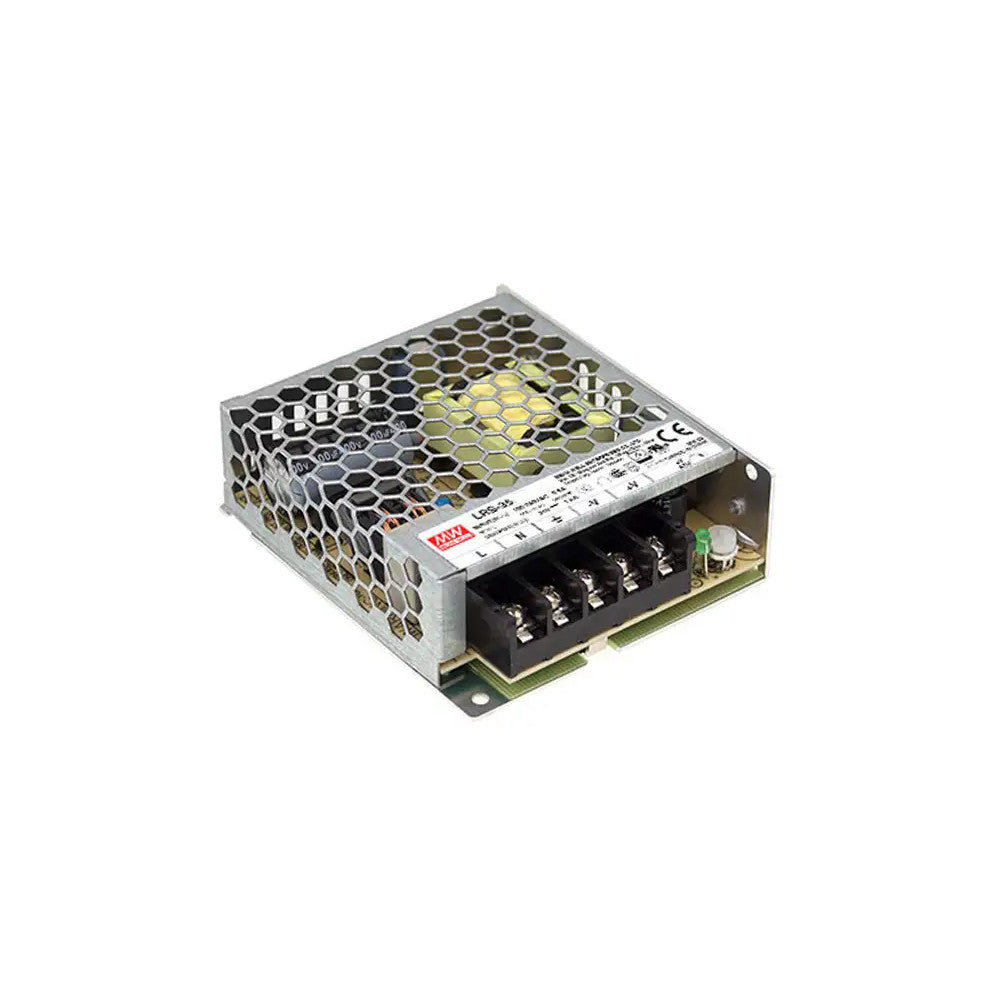 RS-35-24 Transformador MEANWELL Entrada 88-264VAC Salida 24VDC 1,5 A 36W Aislamiento 3000 VAC