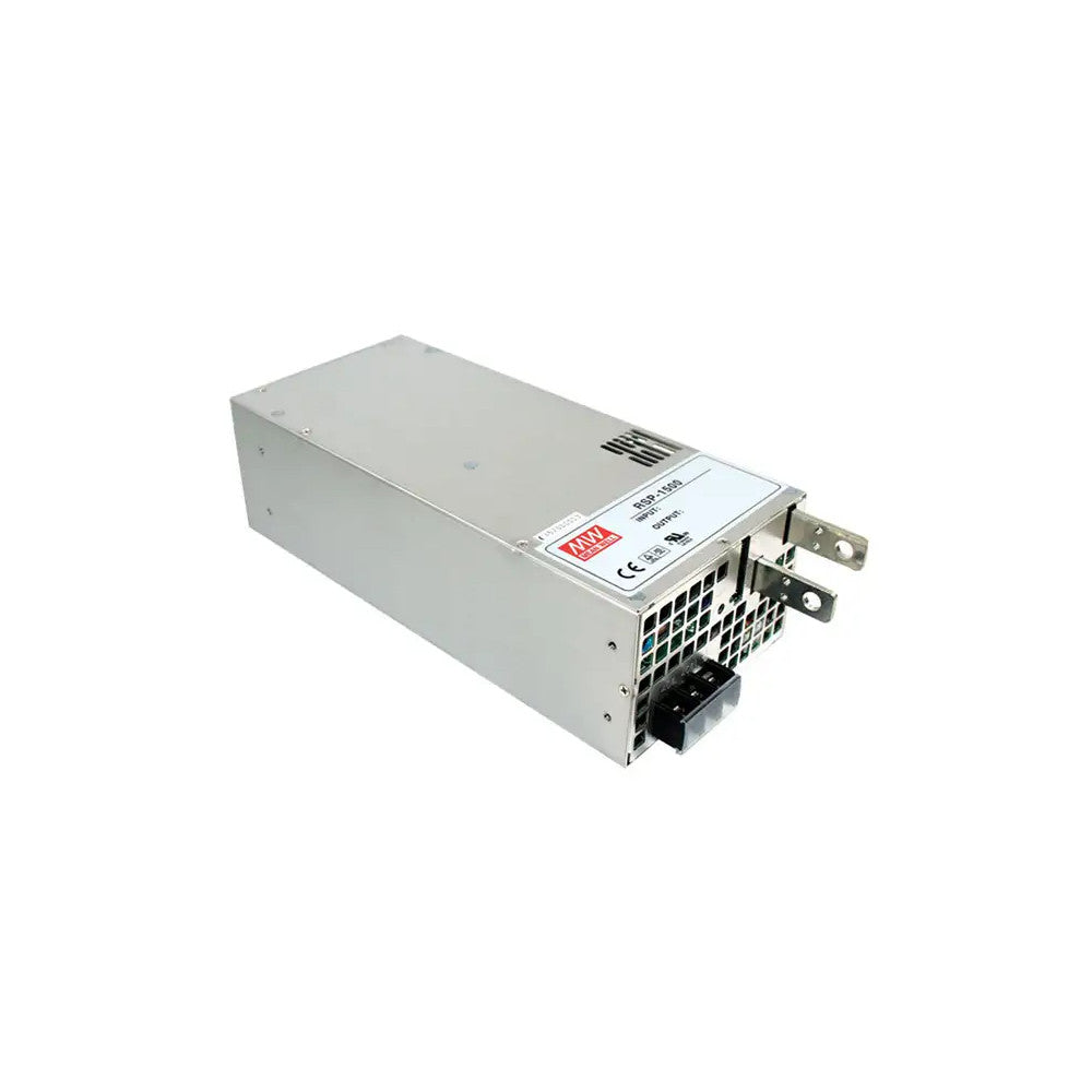 RSP-1600-12 Transformador MEANWELL Entrada 90-264VAC Salida 12VDC 125A 1500W PFC Tensión/Corriente Programable