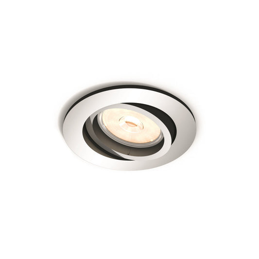 Aro Empotrable Philips Donegal Circular Cromado GU10 - Sin Bombilla
