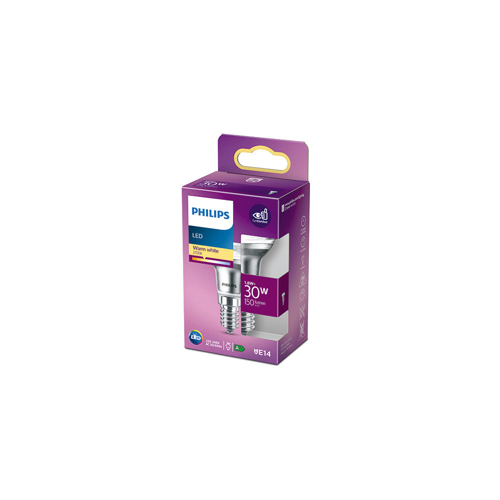 Bombilla LED Philips E14 R39  1.8W 190Lm 2700K [PH-929001890955