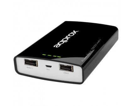 ÷ Approx power bank de bolsillo universal evolution 7800 mah (negro)
