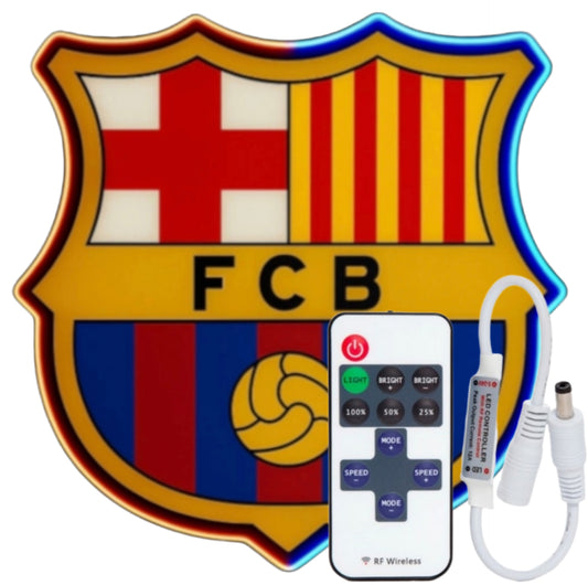 Escudo de neón Barcelona