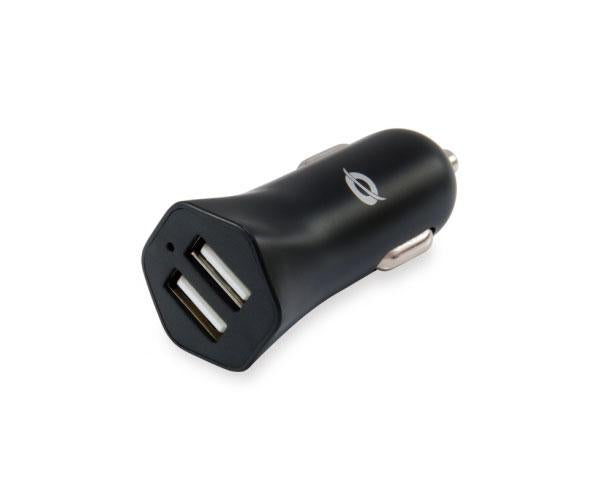 Cargador de coche-mechero Usb x2 / 12w / Carden03b / Conceptronic