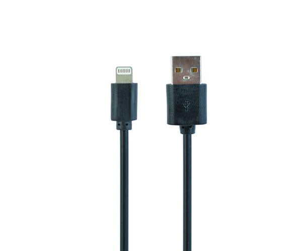 Cable datos USB 2.0 a Lightning iPhone 5-8 / 1m / Negro / Cc-usb2-amlm-1m