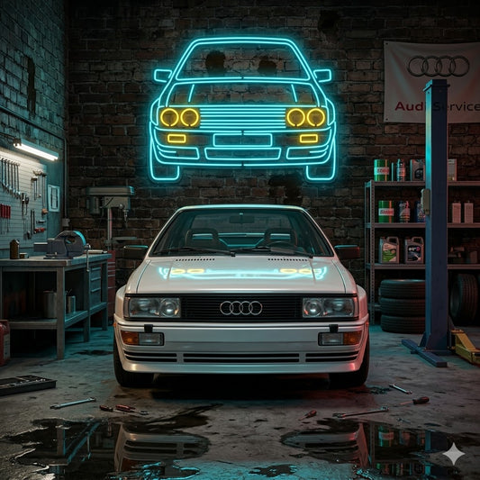 Letrero Luminoso de Neón LED, Diseño inspirado en coches clasicos