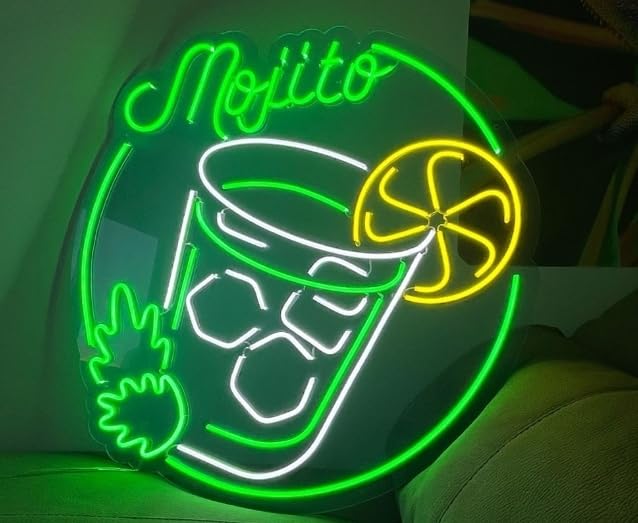 Letrero Neón LED de El Mejor Tardeo y Nochero, Luz Neón con Base Metacrilato Transparente, Cadena, Cable de 1.5 m y Alimentación 12v, Decoración de Pared, Medidas 90x40 cm