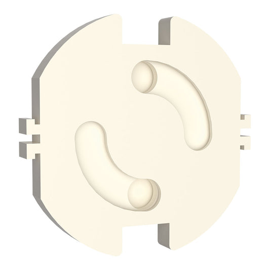 TAPA DE ENCHUFE GIRATORIOS BASE T/TL, BLISTER 10 uds
