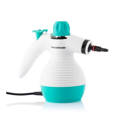 VAPORETA DE MANO MULTIUSOS CON ACCESORIOS 9 EN 1 STEANY  0,35 L 3 BAR 1000 W