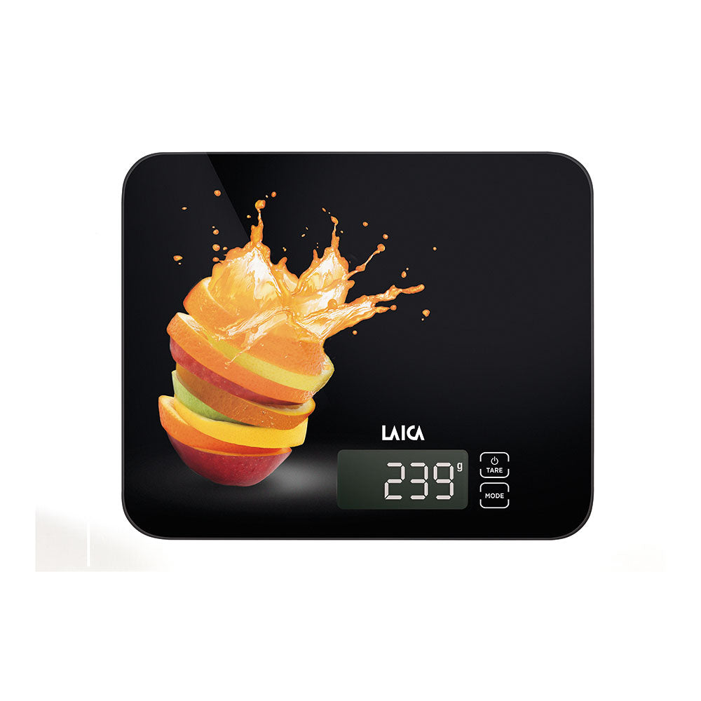 BÁSCULA ELECTRONICA DE COCINA, MÁXIMO 15 kg. DISEÑO NARANJAS