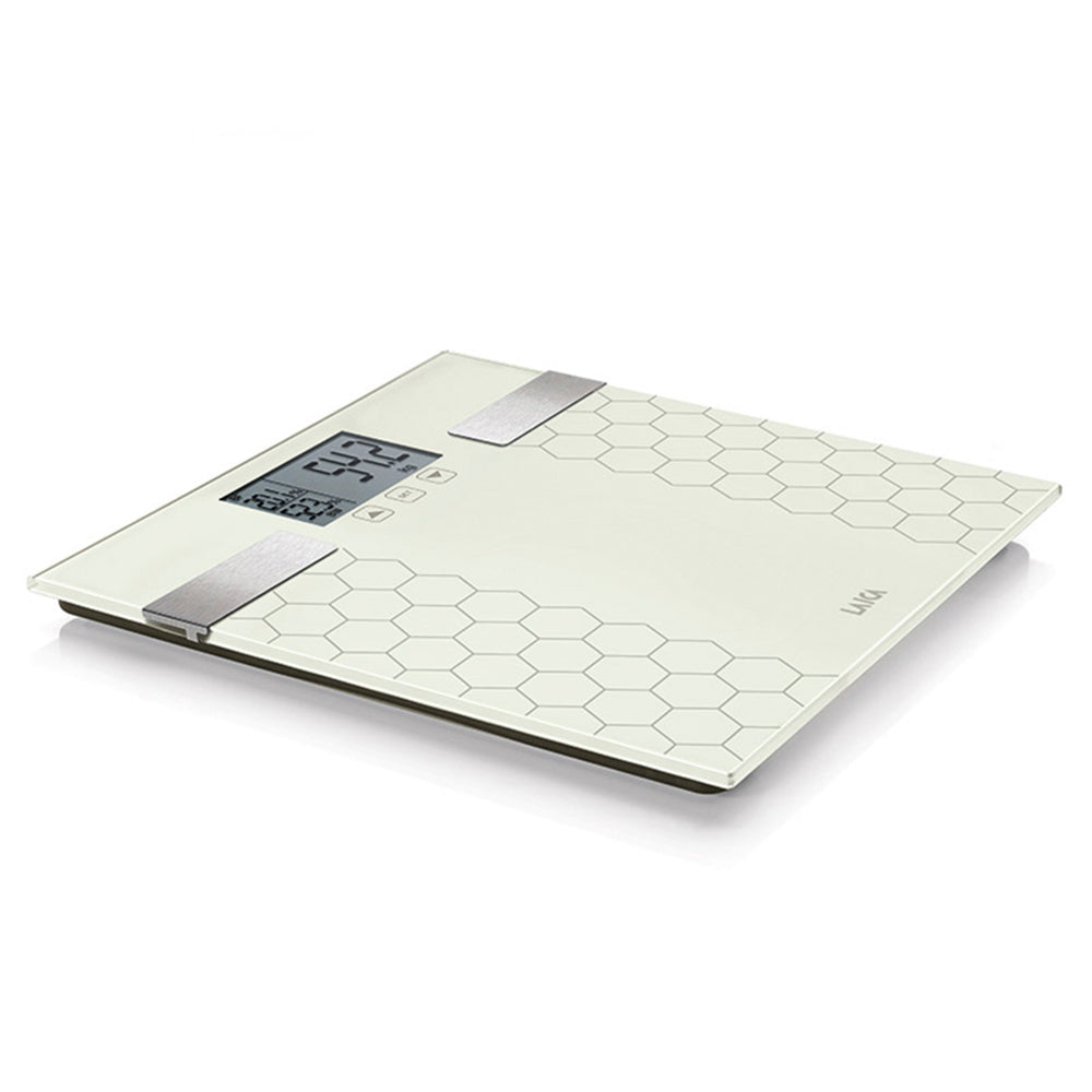 BASCULA DE BAÑO DIGITAL CON CALCULO DE LA COMPOSICIÓN CORPORAL COLOR BLANCO, MÁXIMO 180 kg
