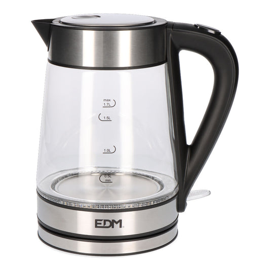 HERVIDOR DE AGUA DE CRISTAL + ACERO INOXIDABLE 1850 - 2200 W 1,7 l