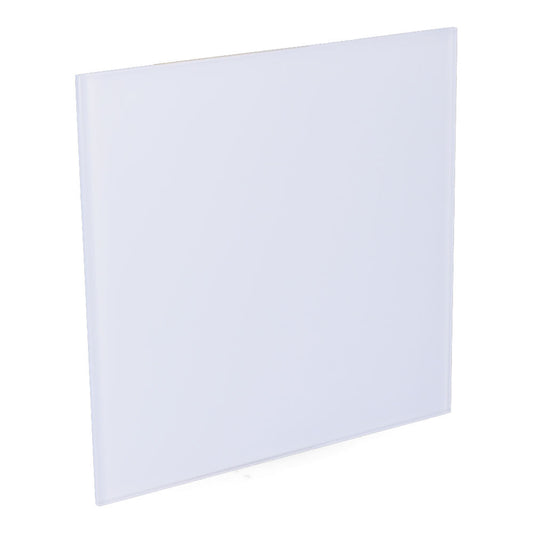 TAPA 175x175 mm CRISTAL BLANCO MATE PARA EXTRACTOR 08413 Ø10cm  EDM
