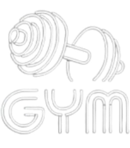 Mancuerna de Gimnasio - Letrero de Neón LED 80x70 cm