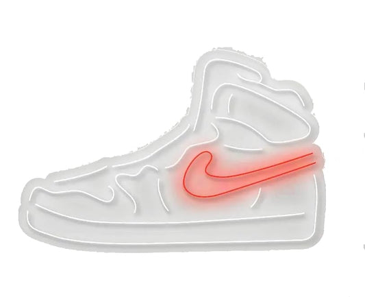 Zapatilla led metacrilatoen neón combina arte y funcionalidad