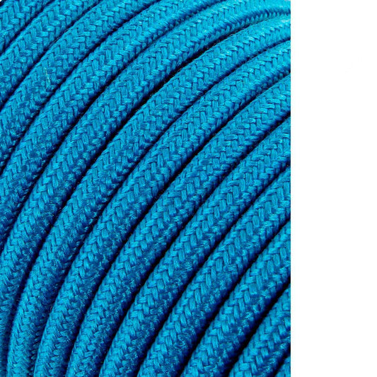 CARRETE CABLE CORDÓN TUBULAR H03VV-F 2 x 0,75 mm² AZUL CLARO, 5 m