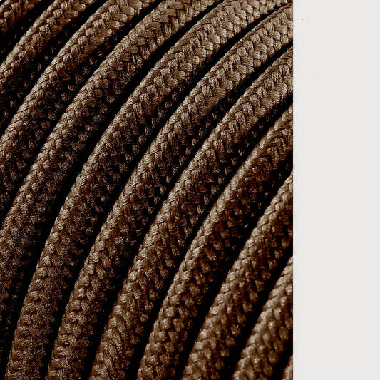 CARRETE CABLE CORDÓN TUBULAR H03VV-F 2 x 0,75 mm² MARRÓN, 25 m