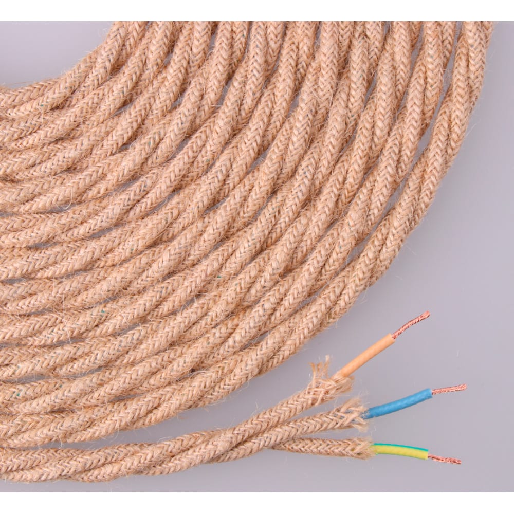 CABLE DE CUERDA DE YUTE TEJIDA Y TRENZADA 3 G 0,75mm 25m EURO/m