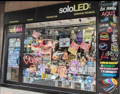 Letrero Luminoso de Neón regalo Barcelona, Multicolor, Decoración de Pared