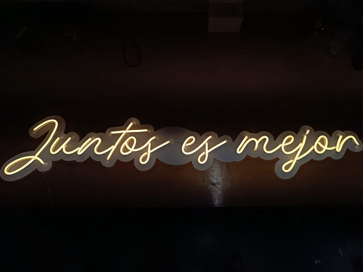 SOLOLED Letrero led neón flex 12V texto personalizado para colgar en pared Diseño, maqueta gratuita, presupuesto gratuito! Envíanos tu texto o foto.