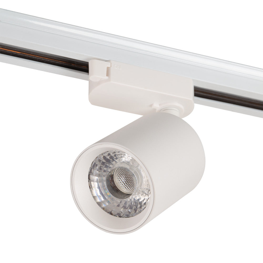 Foco de Carril Monofásico 10W COB Regulable Flicker Free Blanco 2700ºK [1916-TL-10W-M-WW]