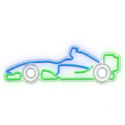 soloLED Letrero Coche deportivo carrera Cartel Luminoso LED Escaparate, Decoración de Pared en Metacrilato, Luz Brillante, aproximadamente 51x21cm alimentación 12v