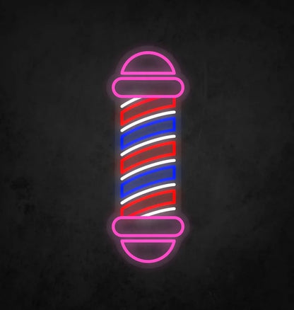 Letrero Neón LED Barbería | Señal Luminosa Decorativa