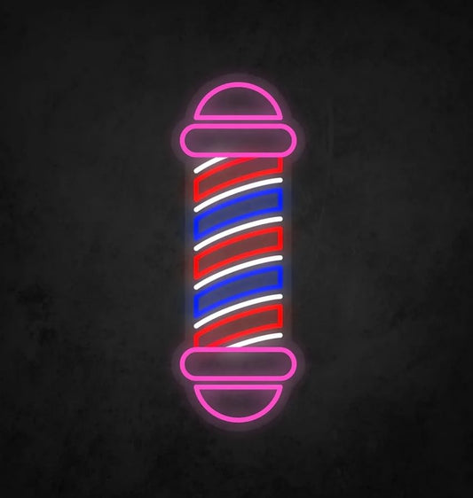 Letrero Neón LED Barbería | Señal Luminosa Decorativa