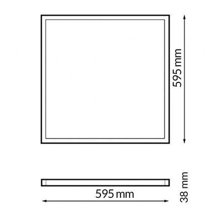 M Ledme - Panel Led de Superficie Rectangular
