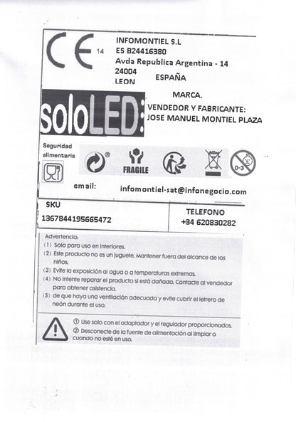 Letrero LED Neón Personalizado (Nombre no incluido) escudo, Iluminación Interior, Diseño escudo R.Madrid.