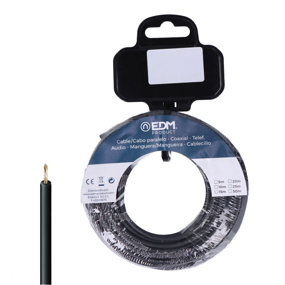 CARRETE CABLECILLO H07Z1-K 6,00 mm² NEGRO, 25 m