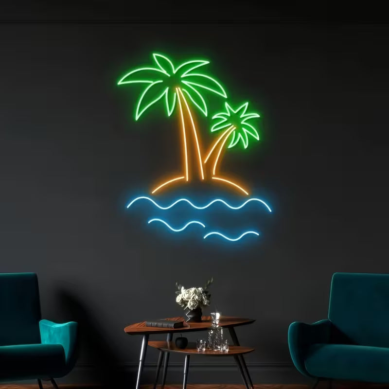 Letrero Neón LED Piña Tropical Blanco Cálido | soloNEON