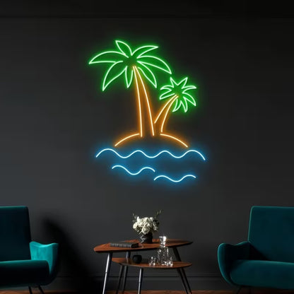 Letrero Neón LED Piña Tropical Blanco Cálido | soloNEON