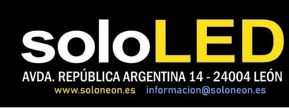 Deportivo cartel neón led metacrilato y vinilo regaló Alavés liga, Club futbol escudo en Azul y Blanco