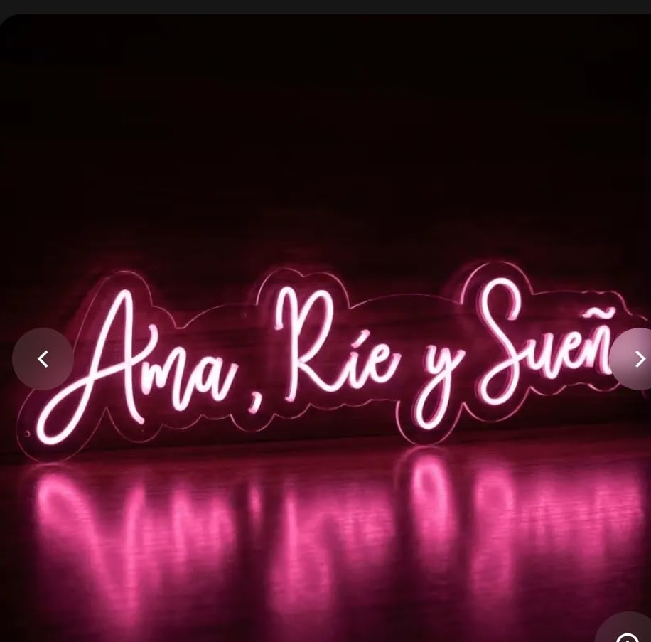SOLOLED Neon Personalizado Cartel LED Decoración Pared Letrero Neon Luminoso Letras Luce Personalizadas Nombre Carta para Boda Cumpleaños Fiestas Bar Tiendas 85cm aproximadamente 12v