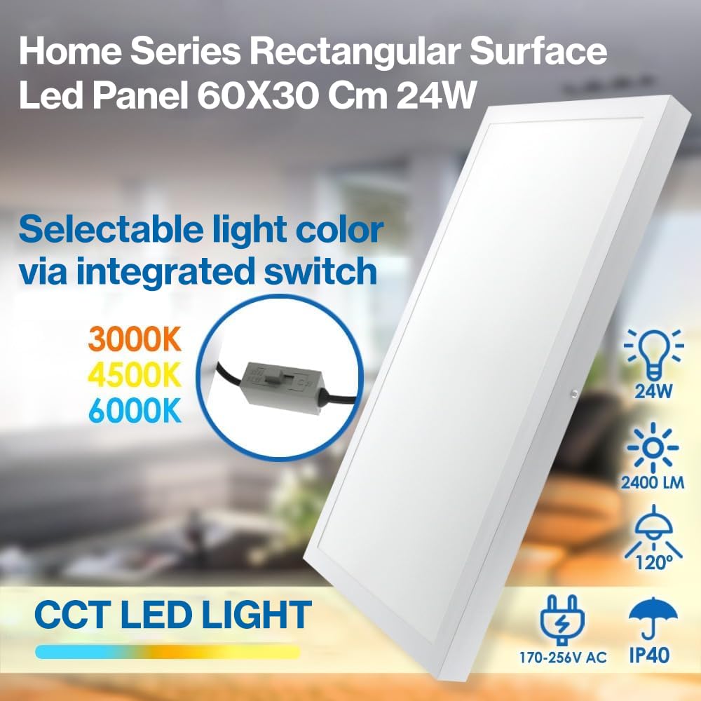 M Ledme - Panel Led de Superficie Rectangular